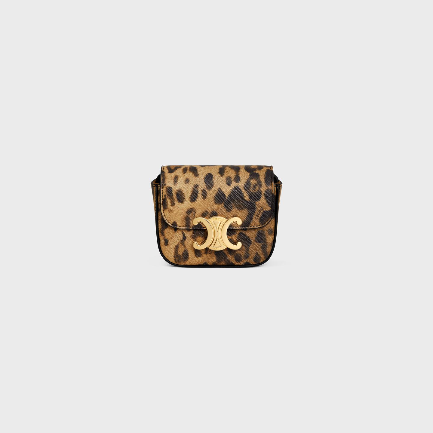 CELINE MINI CLAUDE in CELINE CANVAS WITH LEOPARD PRINT 10I512FV4.19LE