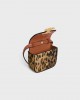 CELINE MINI CLAUDE in CELINE CANVAS WITH LEOPARD PRINT 10I512FV4.19LE