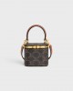 CELINE MINI VANITY CASE in Triomphe Canvas and Calfskin 10J762CZ1.04LU