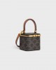 CELINE MINI VANITY CASE in Triomphe Canvas and Calfskin 10J762CZ1.04LU