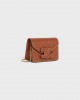 CELINE CARD HOLDER ON CHAIN TRIOMPHE in Shiny calfskin 10J743DPV.04LU