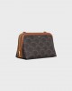 CELINE Clutch with Chain in Triomphe canvas and Lambskin 10E382CBX.04LU