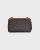 CELINE Clutch with Chain in Triomphe canvas and Lambskin 10E382CBX.04LU