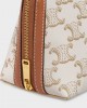 CELINE Clutch with Chain in Triomphe canvas and Lambskin 10E382CBX.01TA