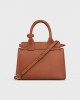 CELINE TEEN CELINE CONTI BAG in natural calfskin 114543ET7.04LU