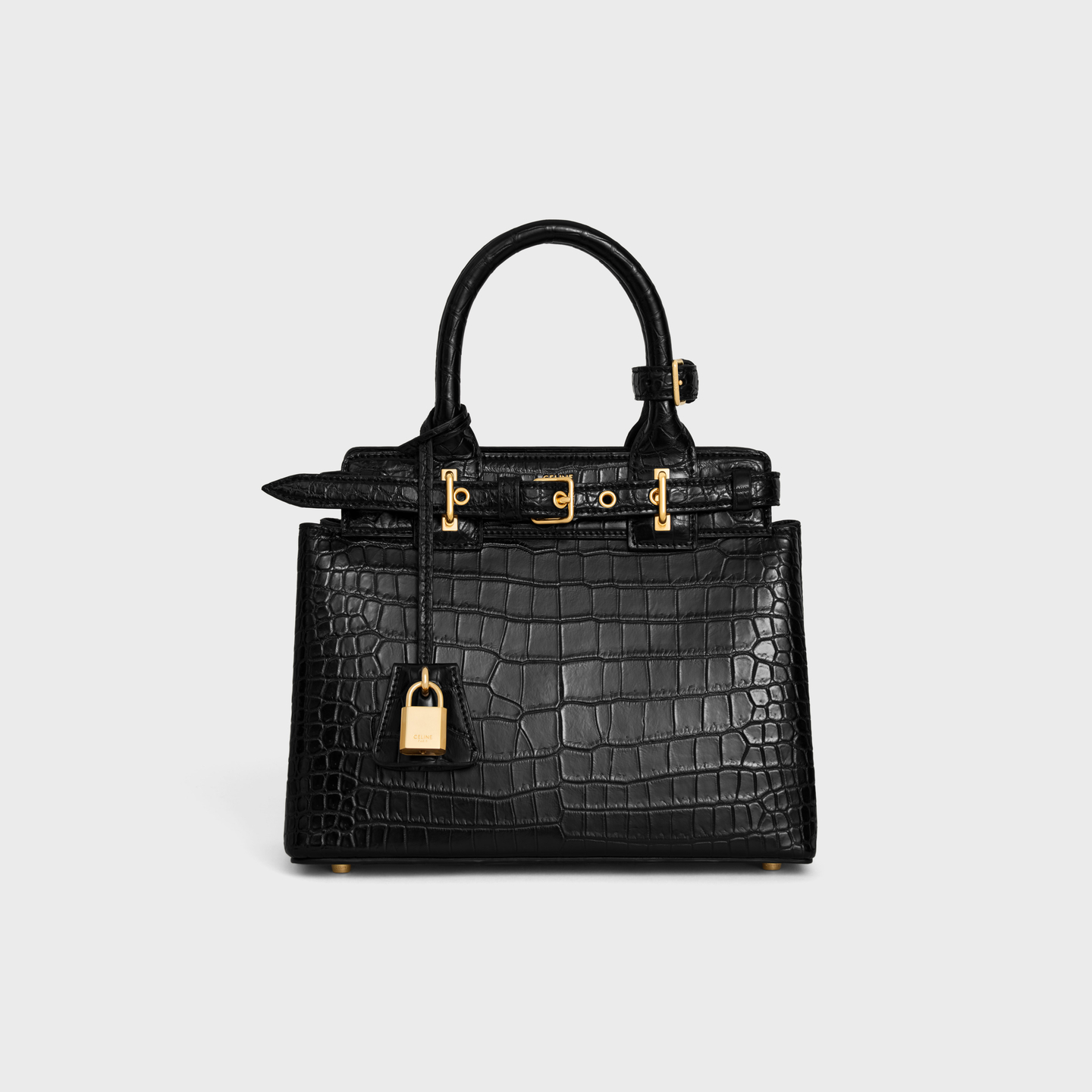 CELINE TEEN CELINE CONTI BAG in POROSUS crocodile 114544EZM.38NO