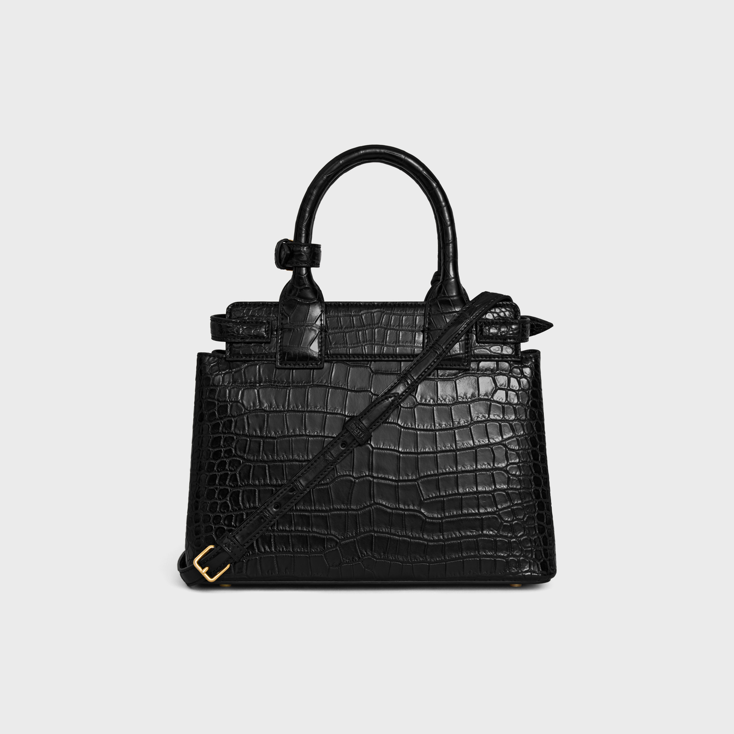 CELINE TEEN CELINE CONTI BAG in POROSUS crocodile 114544EZM.38NO