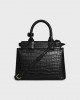 CELINE TEEN CELINE CONTI BAG in POROSUS crocodile 114544EZM.38NO