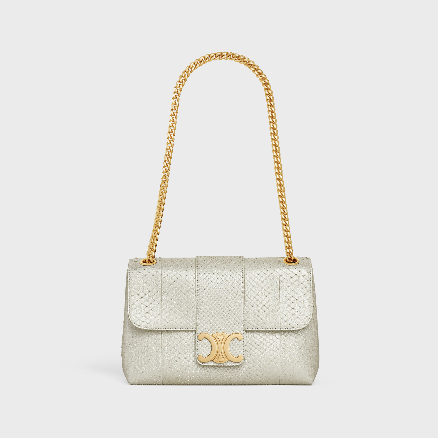 CELINE Medium Celine Victoire Bag in PEARLY PYTHON 115854FP7.01BC