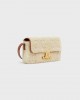 CELINE SHOULDER BAG CLAUDE in SHEARLING WITH TRIOMPHE EMBROIDERIES 194143ESJ.02NT