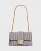 CELINE Medium Celine Victoire Bag in striped textile 115852FUH.07OC