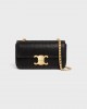 CELINE CHAIN SHOULDER BAG CLAUDE in SUEDE CALFSKIN WITH STRASS 115203FDR.38NO