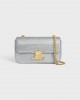 CELINE CHAIN SHOULDER BAG CLAUDE in SUEDE CALFSKIN WITH STRASS 115203FFC.36AG