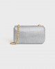 CELINE CHAIN SHOULDER BAG CLAUDE in SUEDE CALFSKIN WITH STRASS 115203FFC.36AG