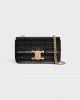 CELINE CHAIN SHOULDER BAG CLAUDE in SEQUINS WITH CELINE ALLOVER 115202FKB.38NO