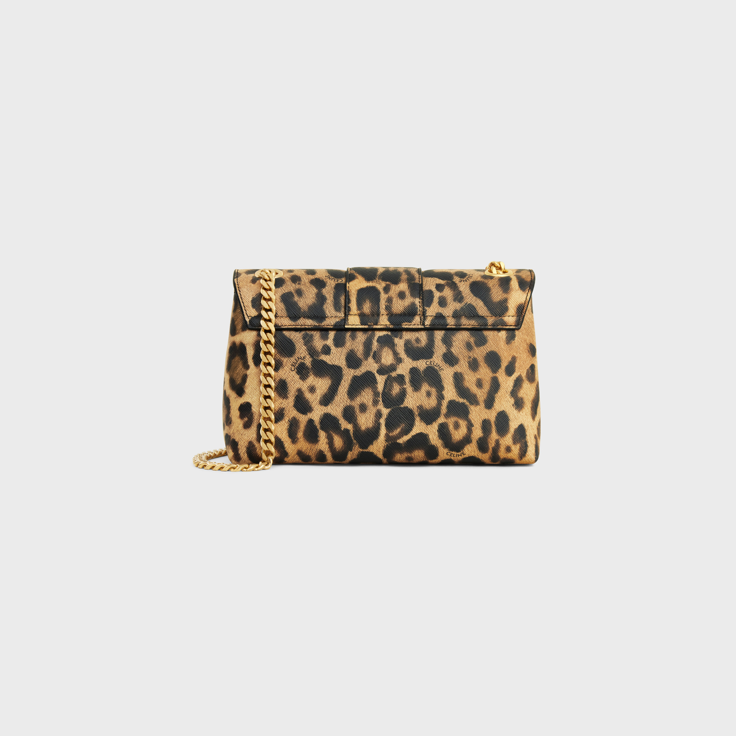 CELINE TEEN CELINE VICTOIRE BAG in CELINE CANVAS WITH LEOPARD PRINT 116592FUF.19LE