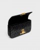 CELINE CHAIN SHOULDER BAG CLAUDE in SUEDE GOATSKIN WITH STRASS 115203FUN.38NO