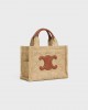 CELINE small cabas thais in raffia effect textile with triomphe jacquard 199162FK3.02NA