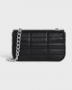 CELINE CHAIN SHOULDER BAG MATELASSE MONOCHROME CELINE in Quilted Goatskin 111273EPZ.38OS