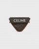 CELINE triangle bag in Triomphe Canvas with Celine print 195902BZK.04LI