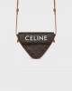 CELINE triangle bag in Triomphe Canvas with Celine print 195902BZK.04LI