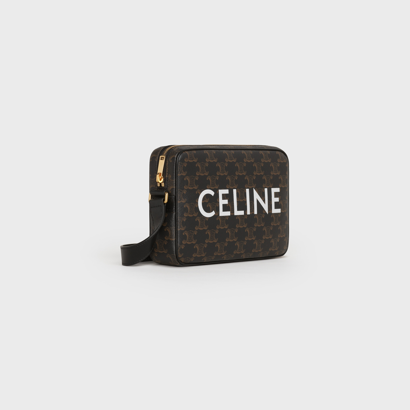 CELINE Medium Messenger Bag in Triomphe Canvas with Celine Print 194502CIM.38NO