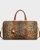 CELINE Medium Travel Bag in Celine canvas with leopard print 190662FPG.19LE