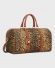 CELINE Medium Travel Bag in Celine canvas with leopard print 190662FPG.19LE