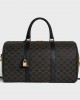 CELINE Medium Travel Bag in Triomphe Canvas and calfskin 190662CHI.38NO