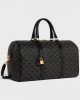 CELINE Medium Travel Bag in Triomphe Canvas and calfskin 190662CHI.38NO