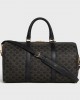 CELINE Medium Travel Bag in Triomphe Canvas and calfskin 190662CHI.38NO