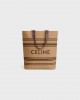 CELINE MUSEUM BAG in Textile with raffia effect and calfskin 113012FQW.02NU