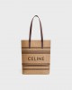 CELINE MUSEUM BAG in Textile with raffia effect and calfskin 113012FQW.02NU