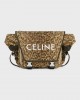 CELINE MEDIUM MESSENGER TREKKING in Textile with triomphe leopard print and Celine print 198692FSH.19LK