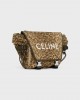 CELINE MEDIUM MESSENGER TREKKING in Textile with triomphe leopard print and Celine print 198692FSH.19LK