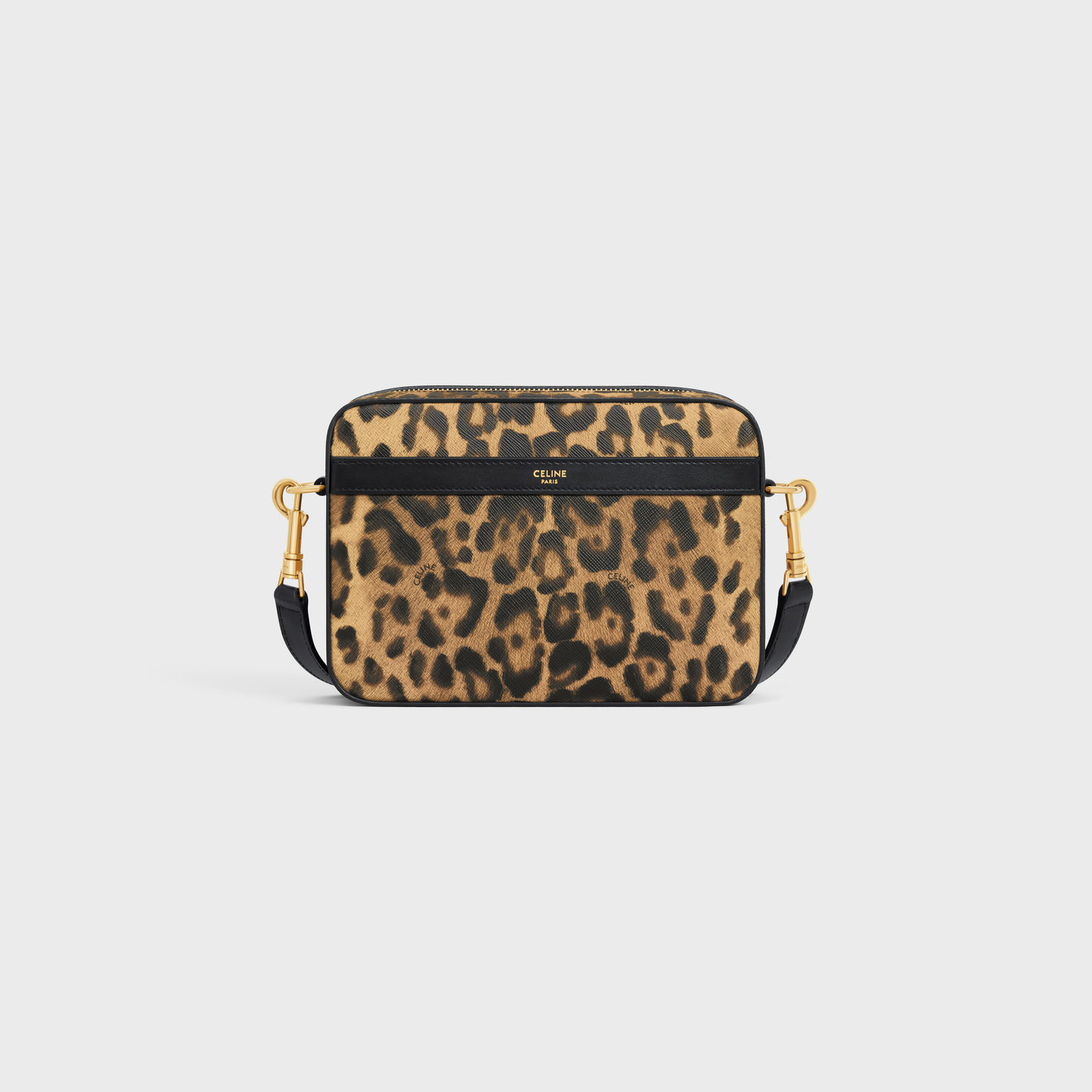 CELINE SMALL MESSENGER in Celine canvas with leopard print 113942FPF.19LL