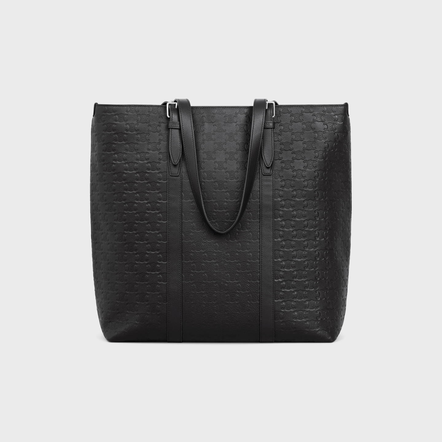 CELINE CABAS WITH BUCKLE in Calfskin with triomphe embossed 113743FQU.38SI