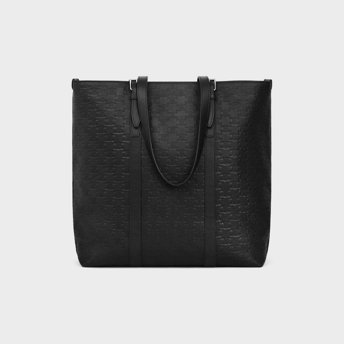 CELINE CABAS WITH BUCKLE in Calfskin with triomphe embossed 113743FQU.38SI