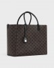 CELINE Large cabas in Triomphe canvas and calfskin 115872FRC.38SI