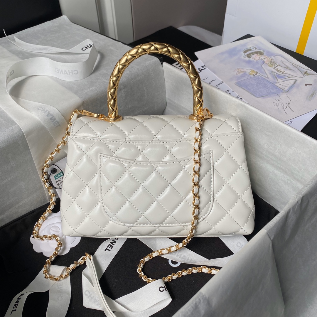 CHANEL 24A Cocohandle Bag 23cm