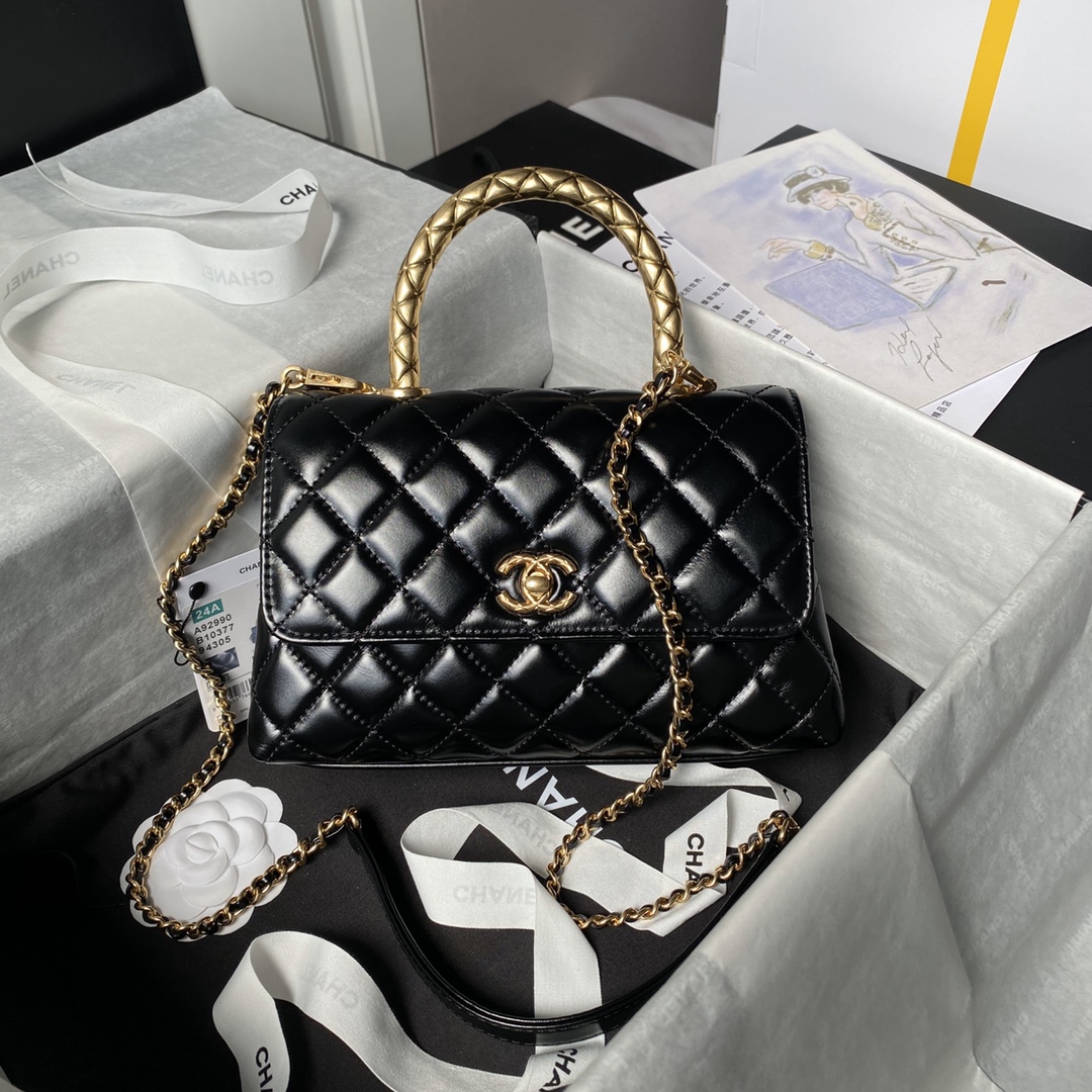 CHANEL 24A Cocohandle Bag 23cm