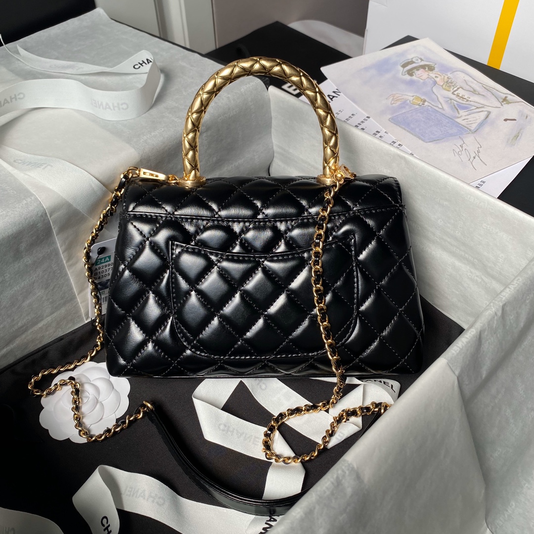 CHANEL 24A Cocohandle Bag 23cm