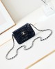 CHANEL 22A Blue Letter Sequins CF Mini AS3268 12cm