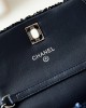 CHANEL 22A Blue Letter Sequins CF Mini AS3268 12cm