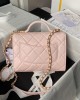 CHANEL Lambskin Pink AS4957 Bag 17x21x8.5cm