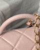 CHANEL Lambskin Pink AS4957 Bag 17x21x8.5cm