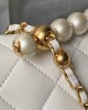 CHANEL 24A Handcrafted Pearl Bag AS5001 12.5x19x7cm