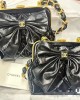 CHANEL 24A Bow Frog Mouth Bag AP4028 12x13x4cm