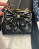 CHANEL 24A Bow Frog Mouth Bag AP4028 12x13x4cm