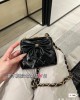 CHANEL 24A Bow Frog Mouth Bag AP4028 12x13x4cm